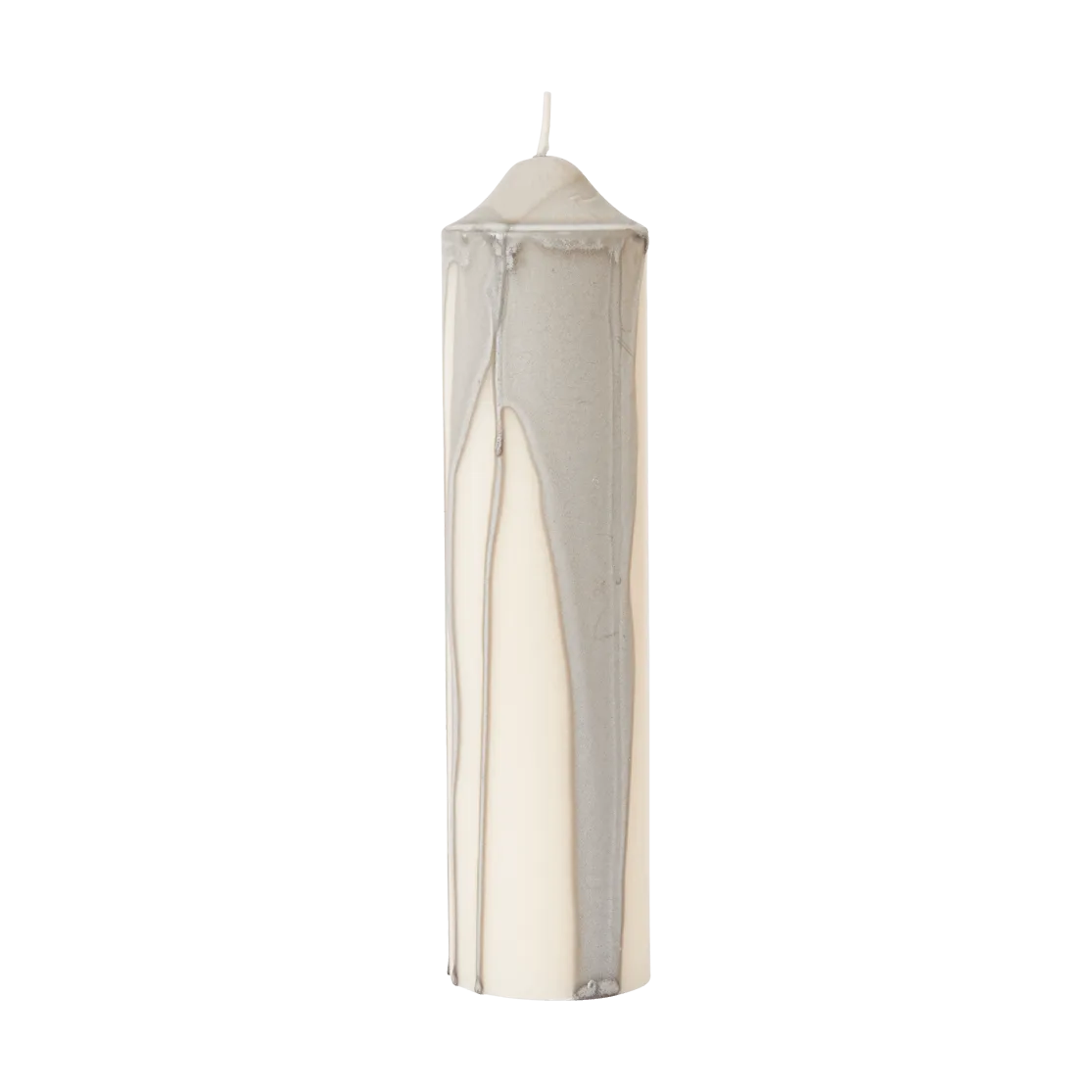 Dryp blockljus, Warm Grey, 20 cm Ferm Living