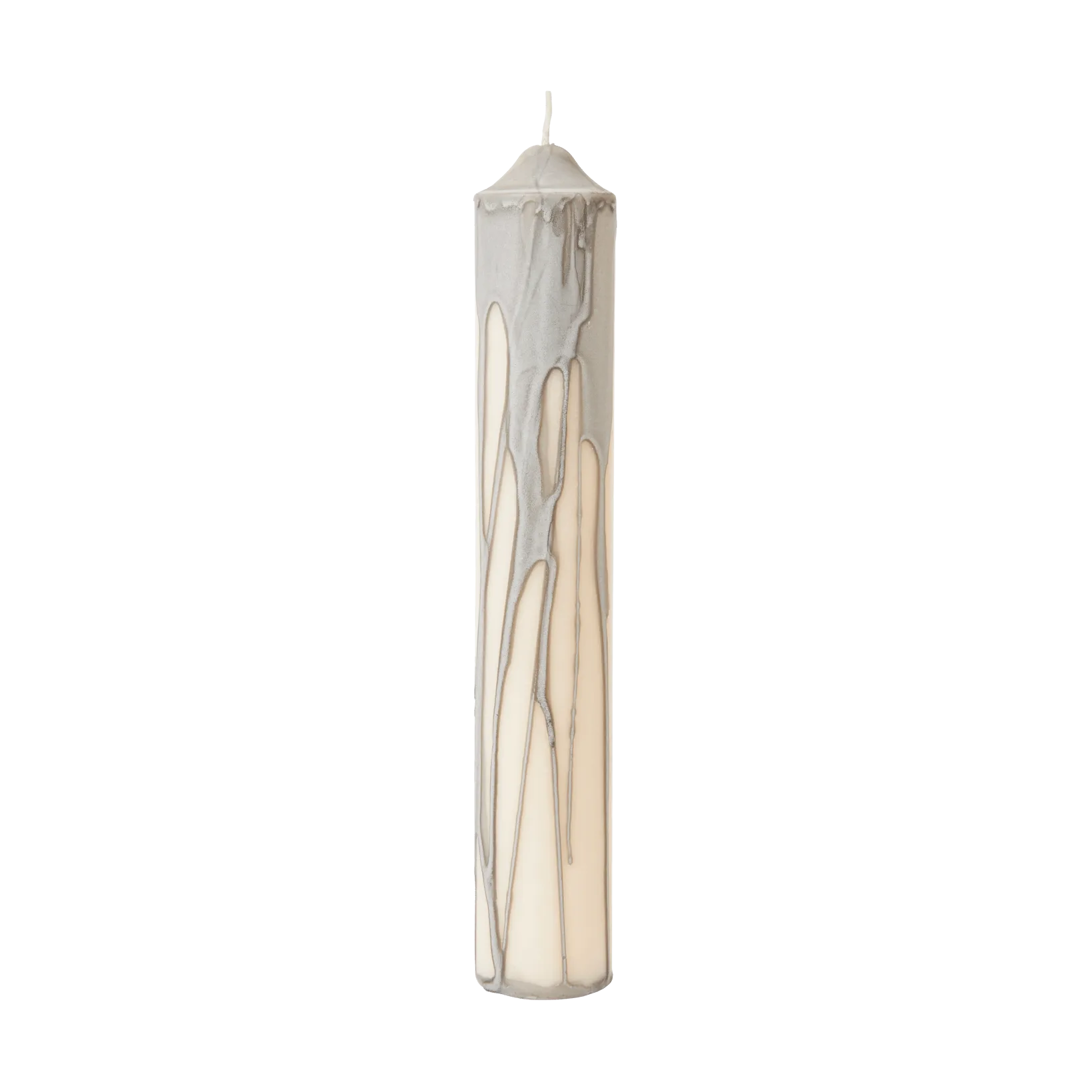Dryp blockljus, Warm Grey, 30 cm Ferm Living