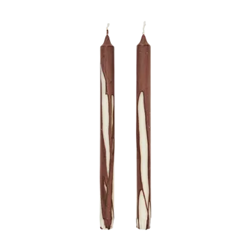 Dryp stearinljus 2-pack - Dark Chocolate - Ferm Living