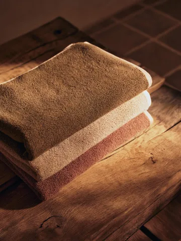 Ekko handduk - Mocha-cashmere, 50x100 cm - Ferm Living