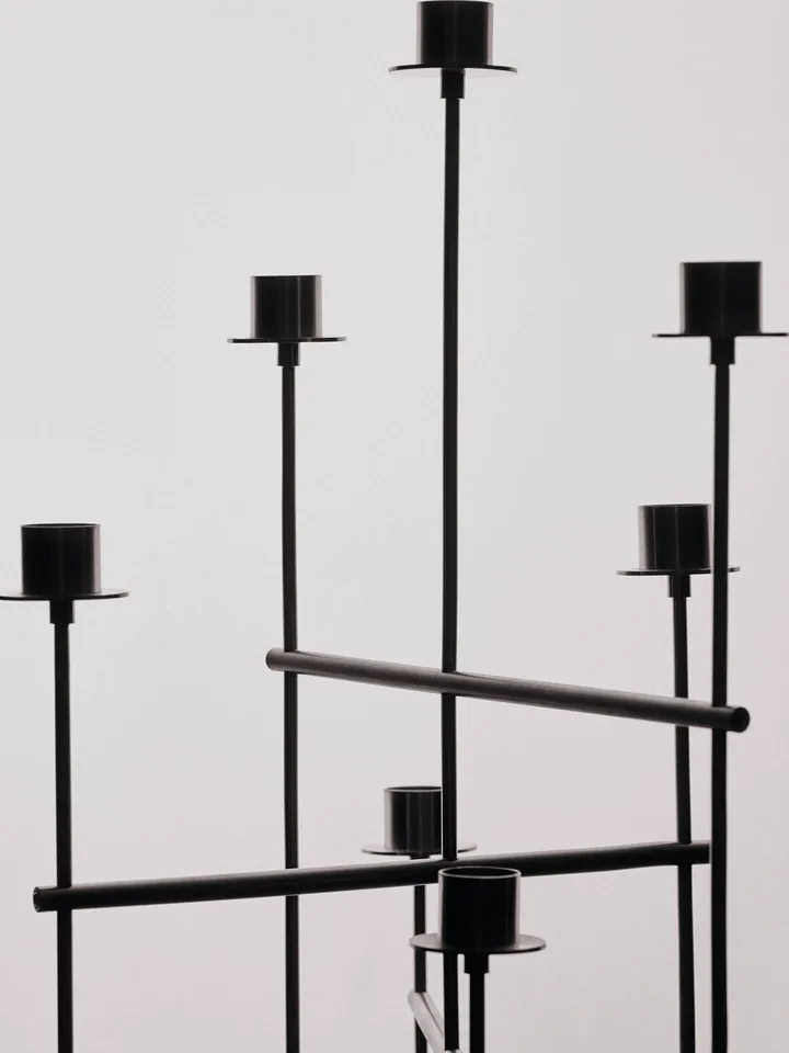 Elysia ljusstake - Brushed stainless steel - Ferm Living