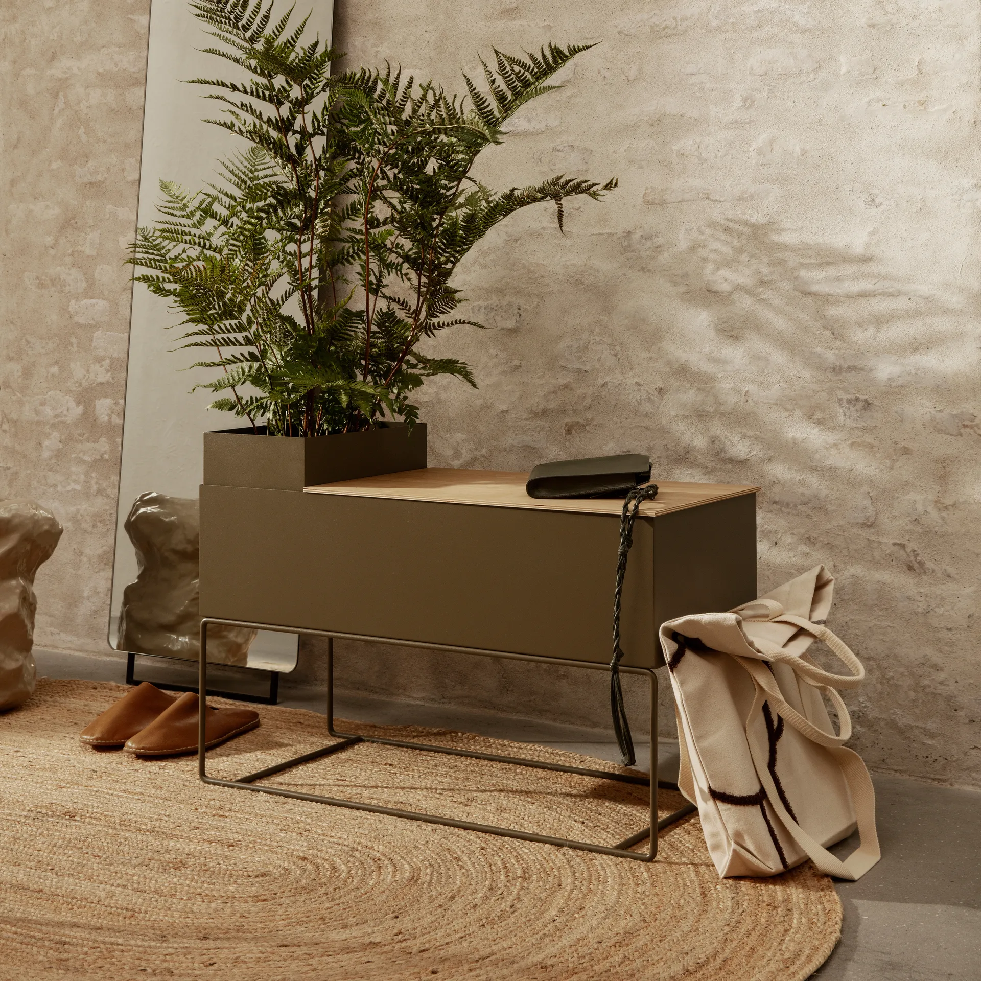 Eternal jutematta oval large, Natural Ferm Living