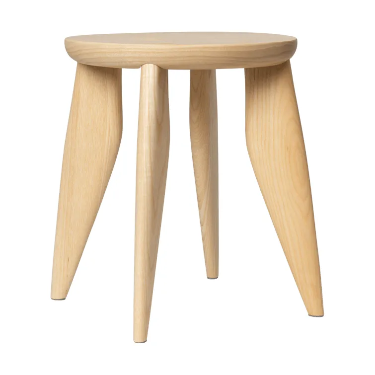 Feve kids rund pall, Obehandlad ask, Ø33x30 cm Ferm Living