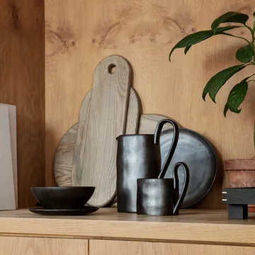 Flow assiett 15 cm - Svart - Ferm Living