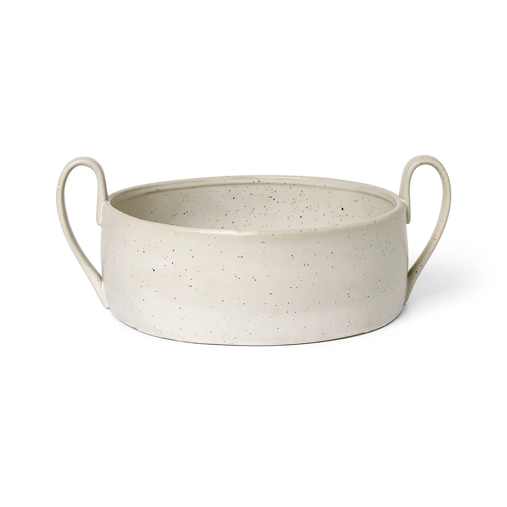 Flow Centrepiece skål, Off-white speckle Ferm Living