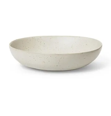 Flow skål large Ø19,5 cm - Off-white speckle - Ferm Living