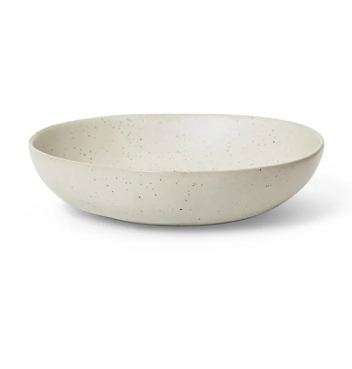 Flow skål large Ø19,5 cm - Off-white speckle - Ferm Living