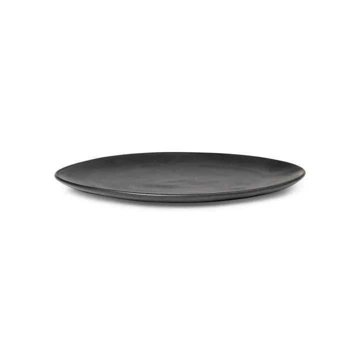 Flow tallrik 22 cm - Svart - Ferm Living