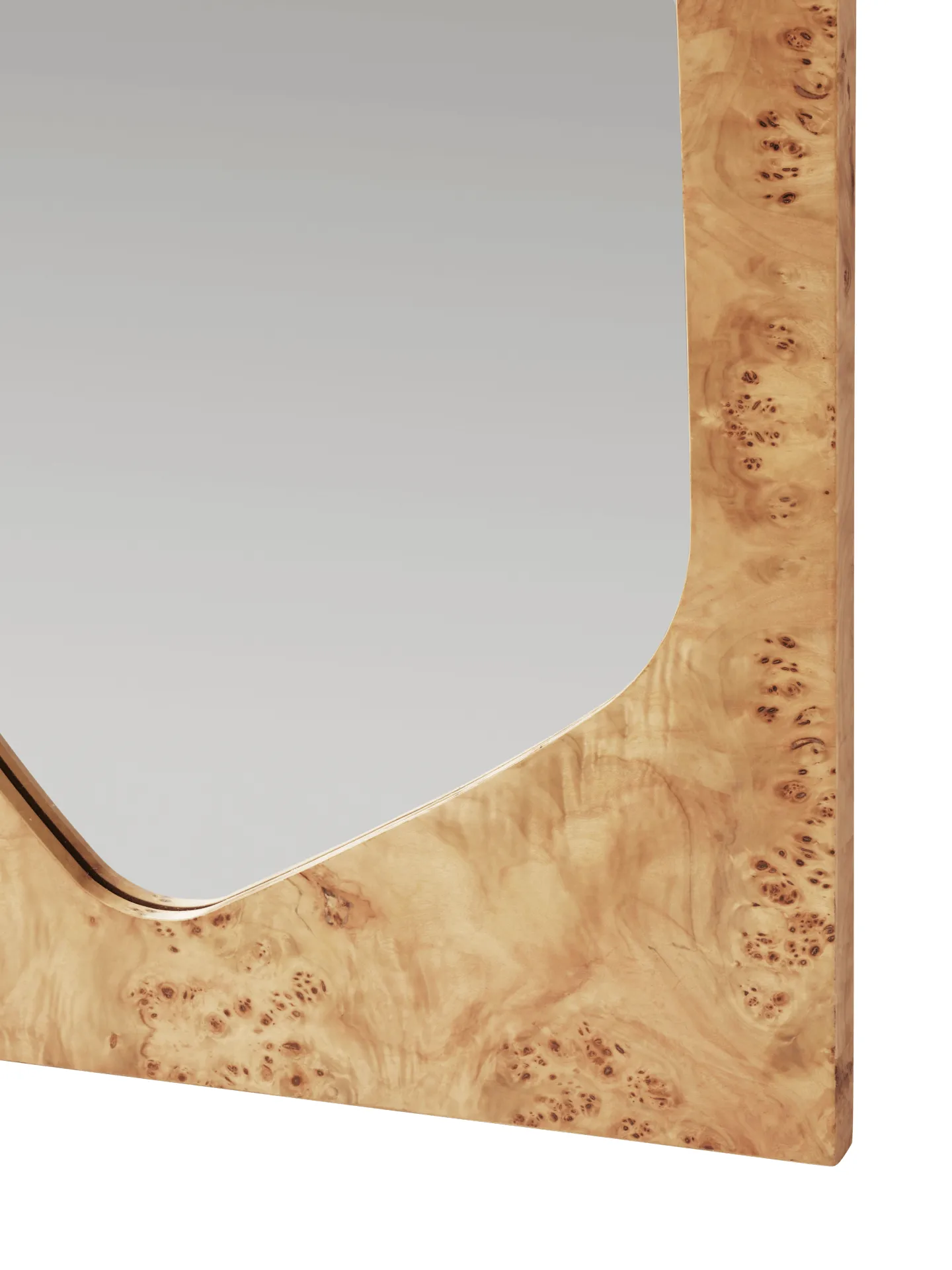 Folia spegel, Natural burl, 135 cm Ferm Living