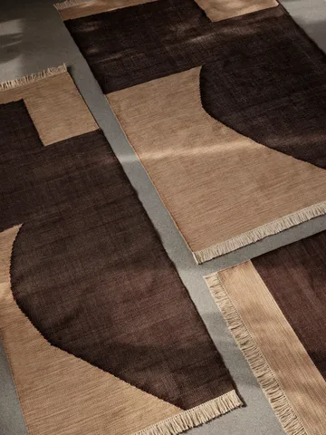 Forene gångmatta - Tan-Chocolate, 80x200 cm - Ferm Living