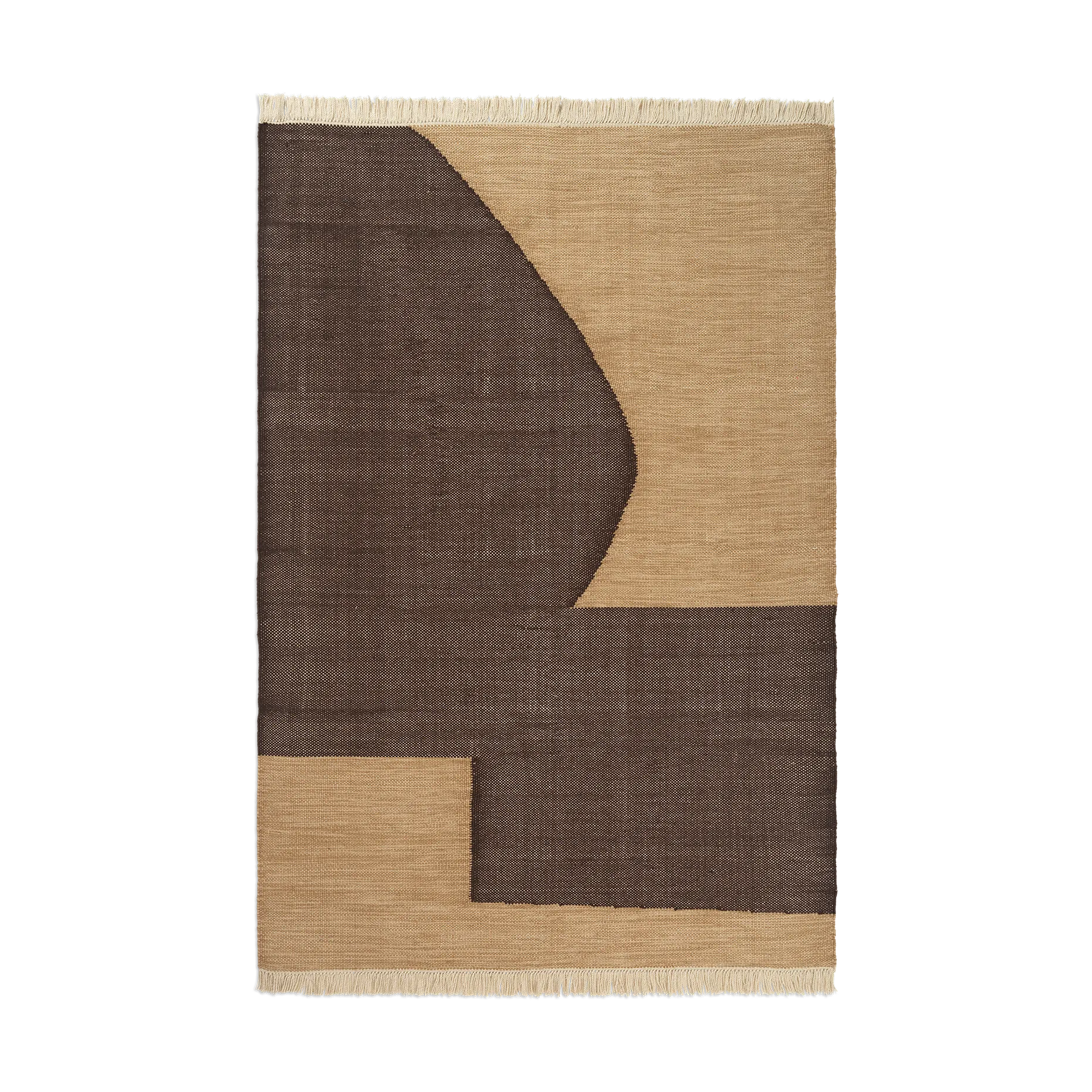 Forene matta, Tan-Chocolate, 140x200 cm Ferm Living