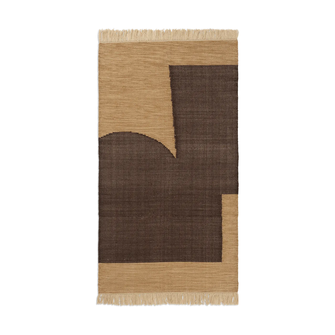 Forene matta, Tan-Chocolate, 80x140 cm Ferm Living