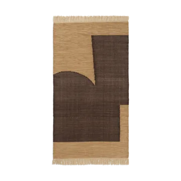 Forene matta - Tan-Chocolate, 80x140 cm - Ferm Living