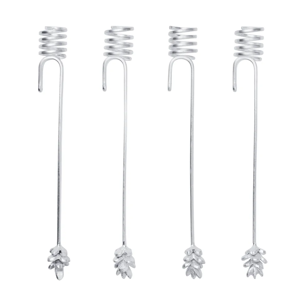 Forest ljushållare till julgran 4-pack, Silver Ferm Living