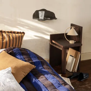 Fracture hylla - Svärtad aluminium - Ferm Living