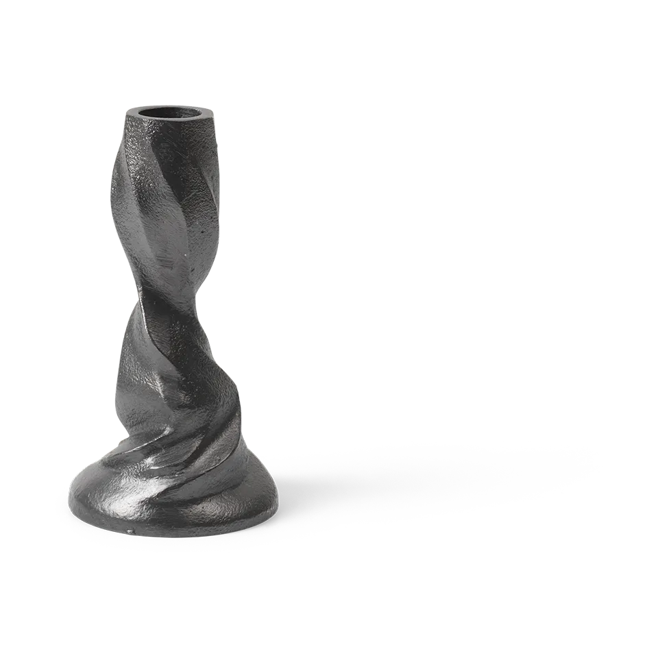 Gale ljusstake 13 cm, Blackened Aluminium Ferm Living