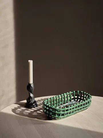 Gale ljusstake 13 cm - Blackened Aluminium - Ferm Living