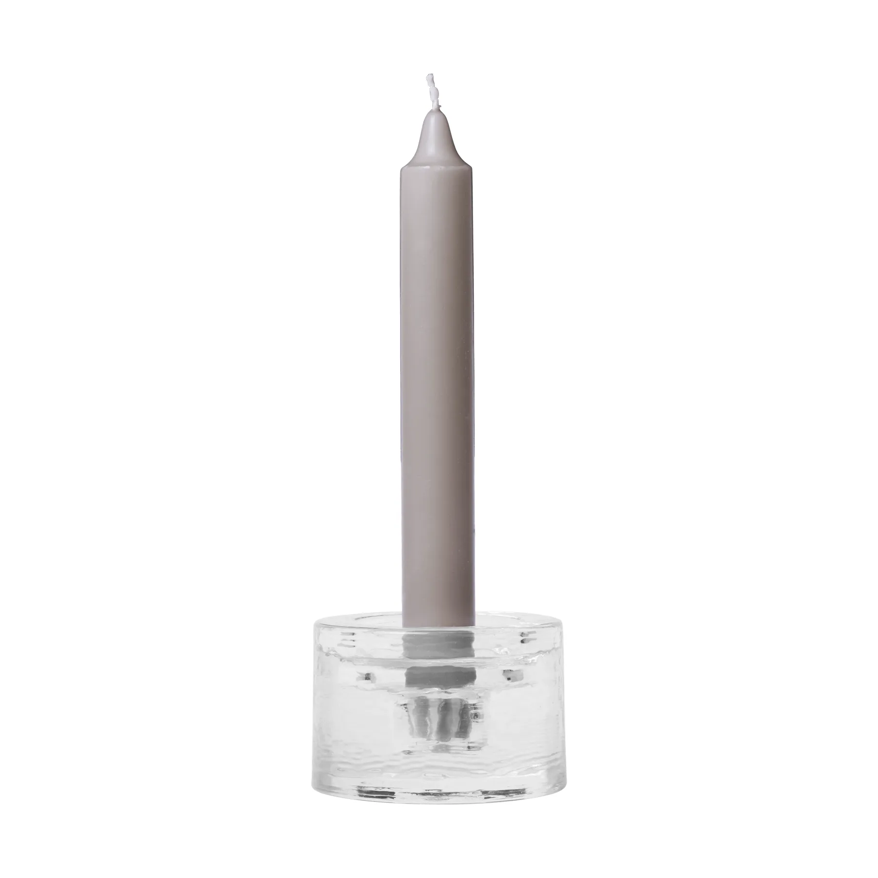 Gradia ljusstake round Ø8 cm, Clear Ferm Living