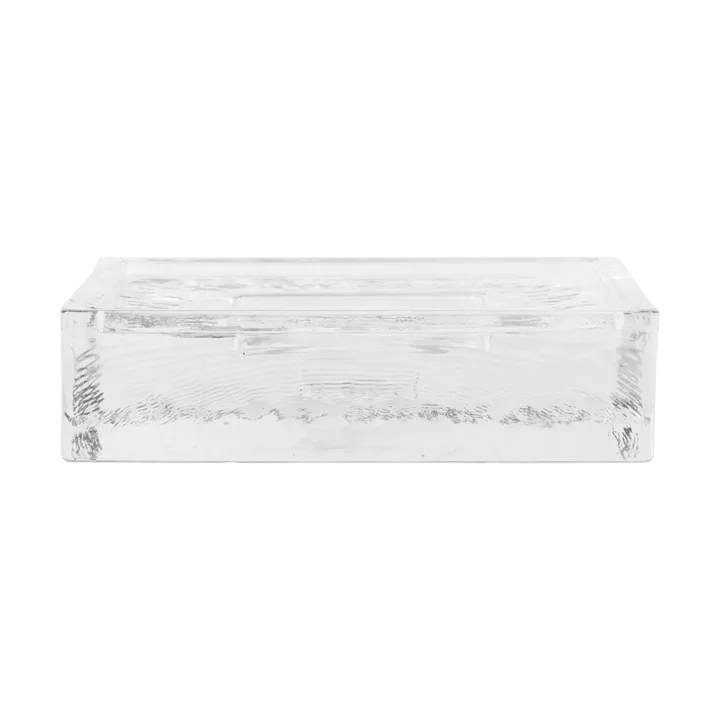 Gradia ljusstake square 16x16 cm - Clear - Ferm Living