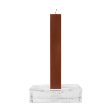 Gradia ljusstake square 16x16 cm - Clear - Ferm Living