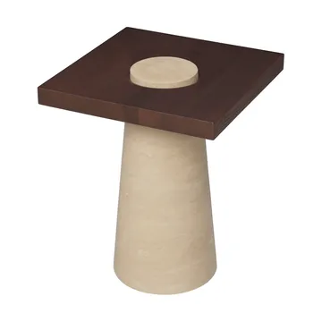 Grova sidobord - Travertine, 40x40x50 cm - Ferm Living