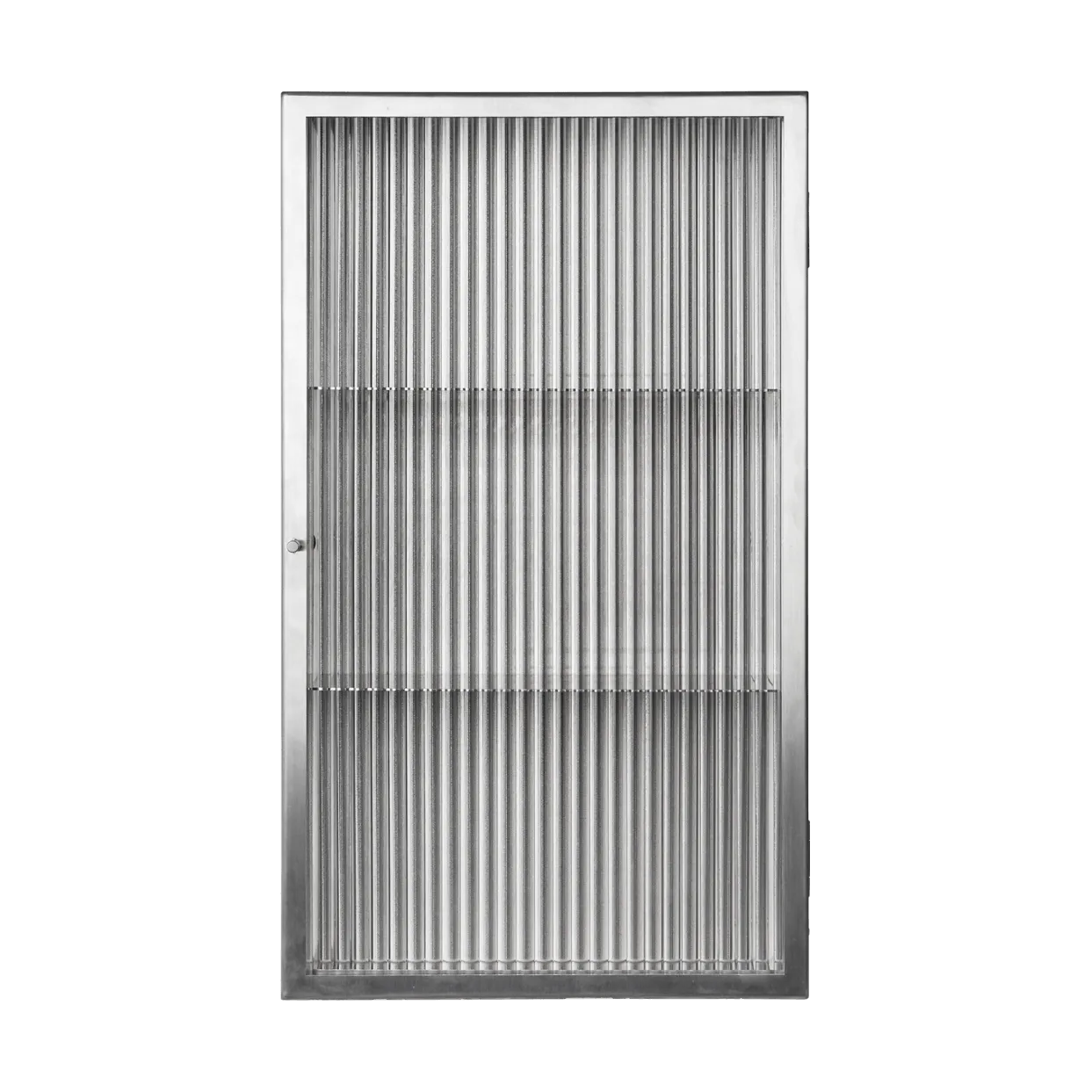 Haze väggskåp, Reeded glass - stainless steel Ferm Living