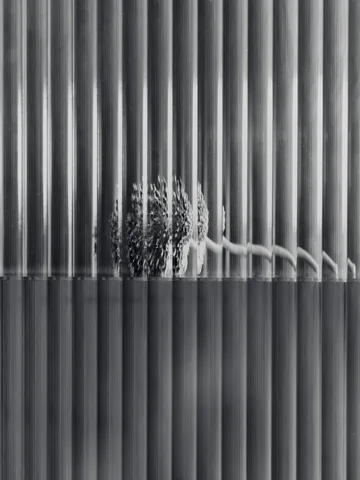 Haze väggskåp - Reeded glass - stainless steel - Ferm Living