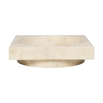 Hew dekorationsskål låg - Travertine - Ferm Living