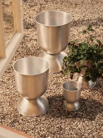 Hourglass kruka liten Ø30 cm - Aluminium - Ferm Living