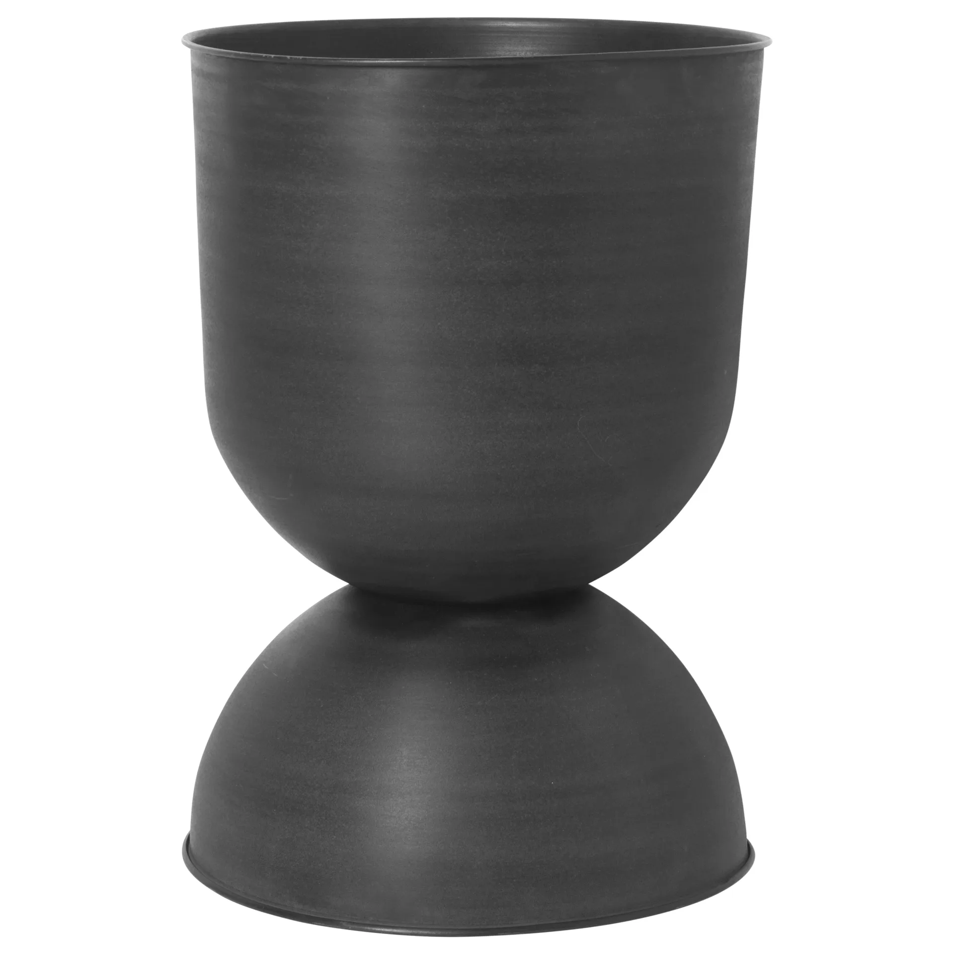 Hourglass kruka stor Ø50 cm, Svart-mörkgrå Ferm Living