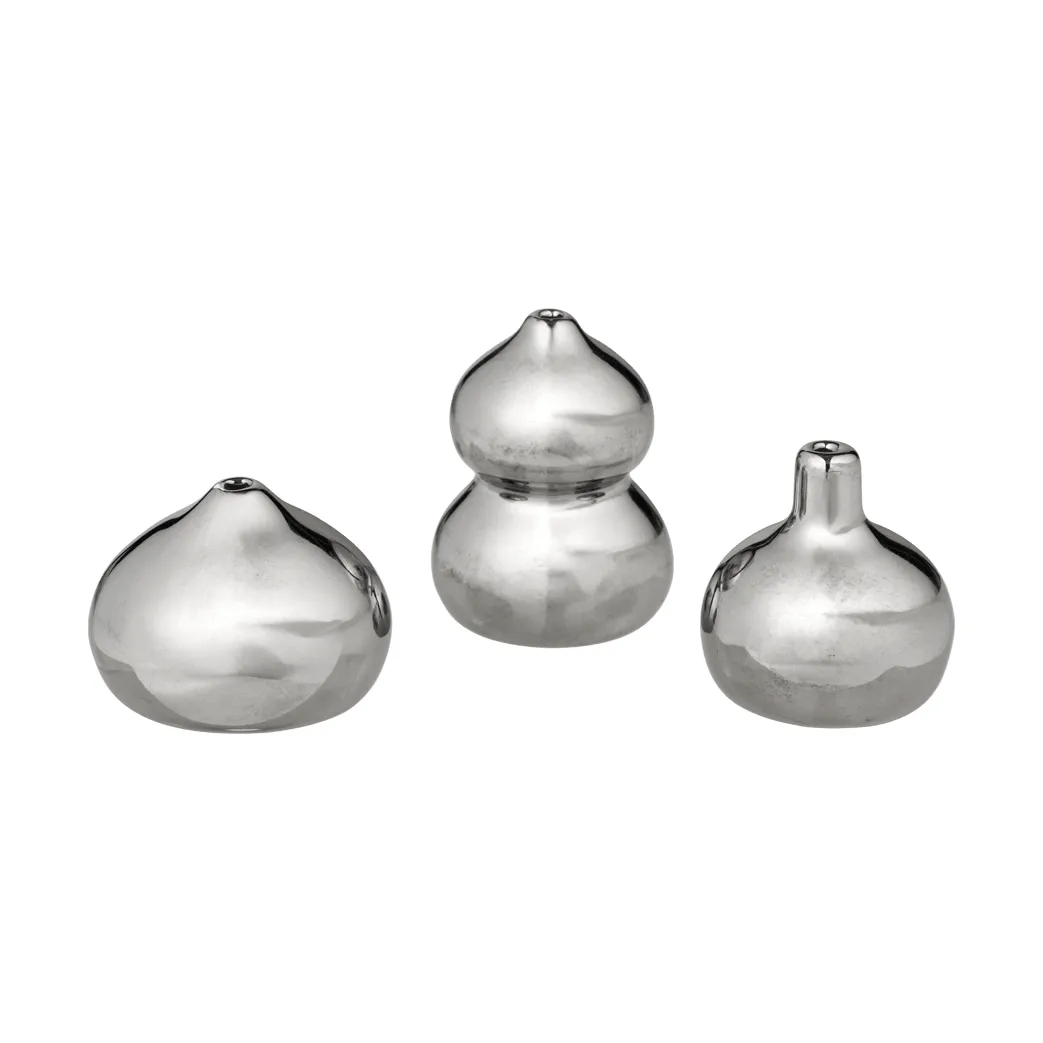 Komo vas mini set om 3, Silver Ferm Living
