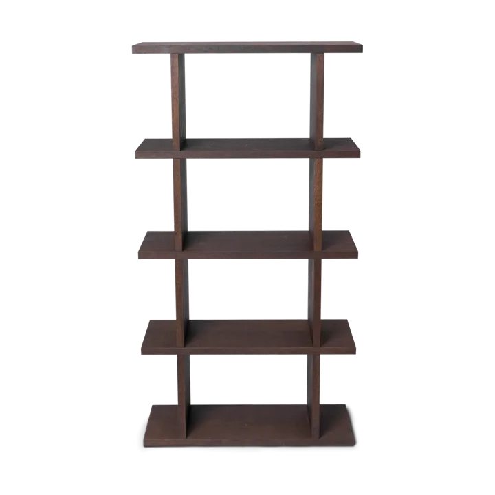 Kona bokhylla 1x4 - Dark stained - Ferm Living