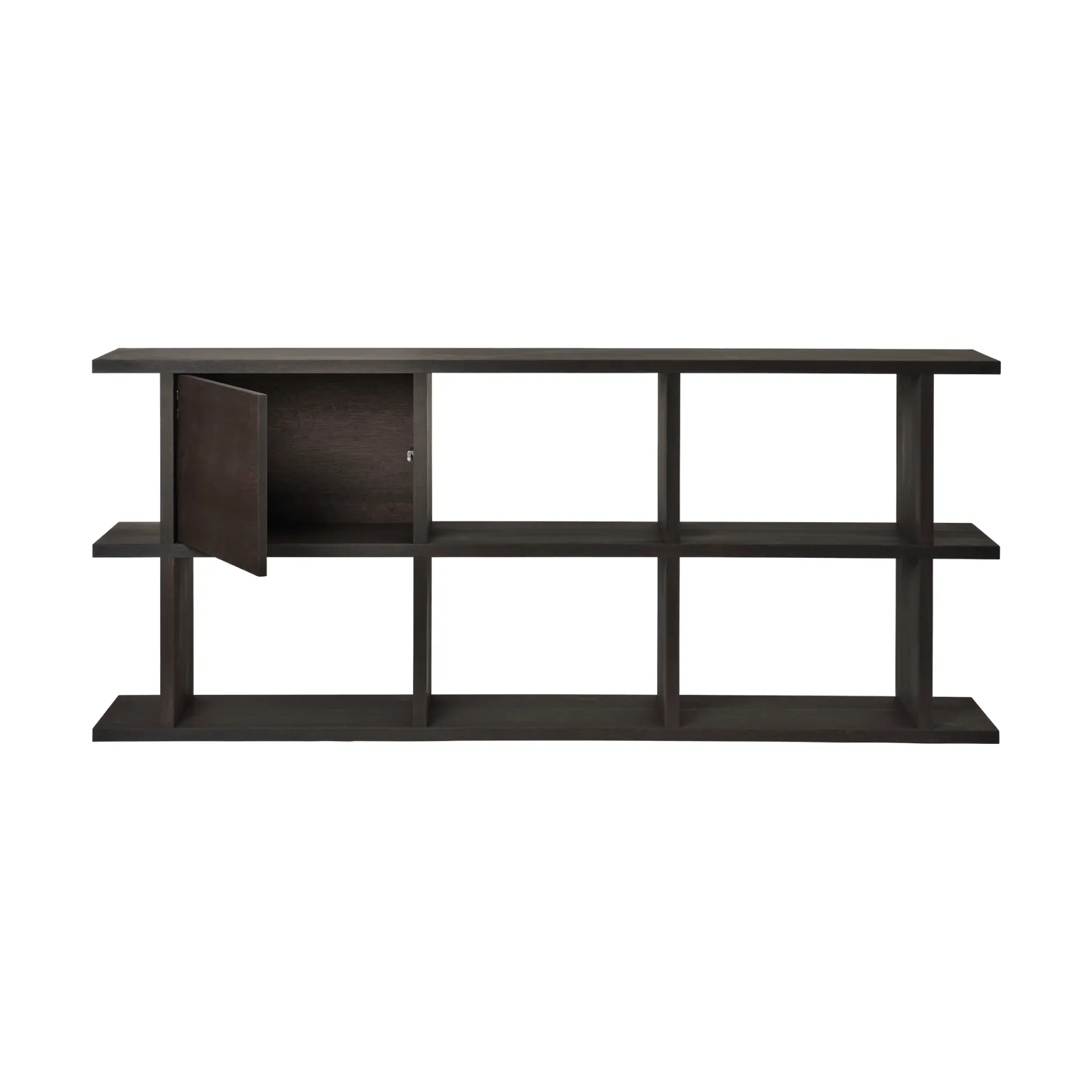 Kona bokhylla skåpinsats, Dark Stained Ferm Living