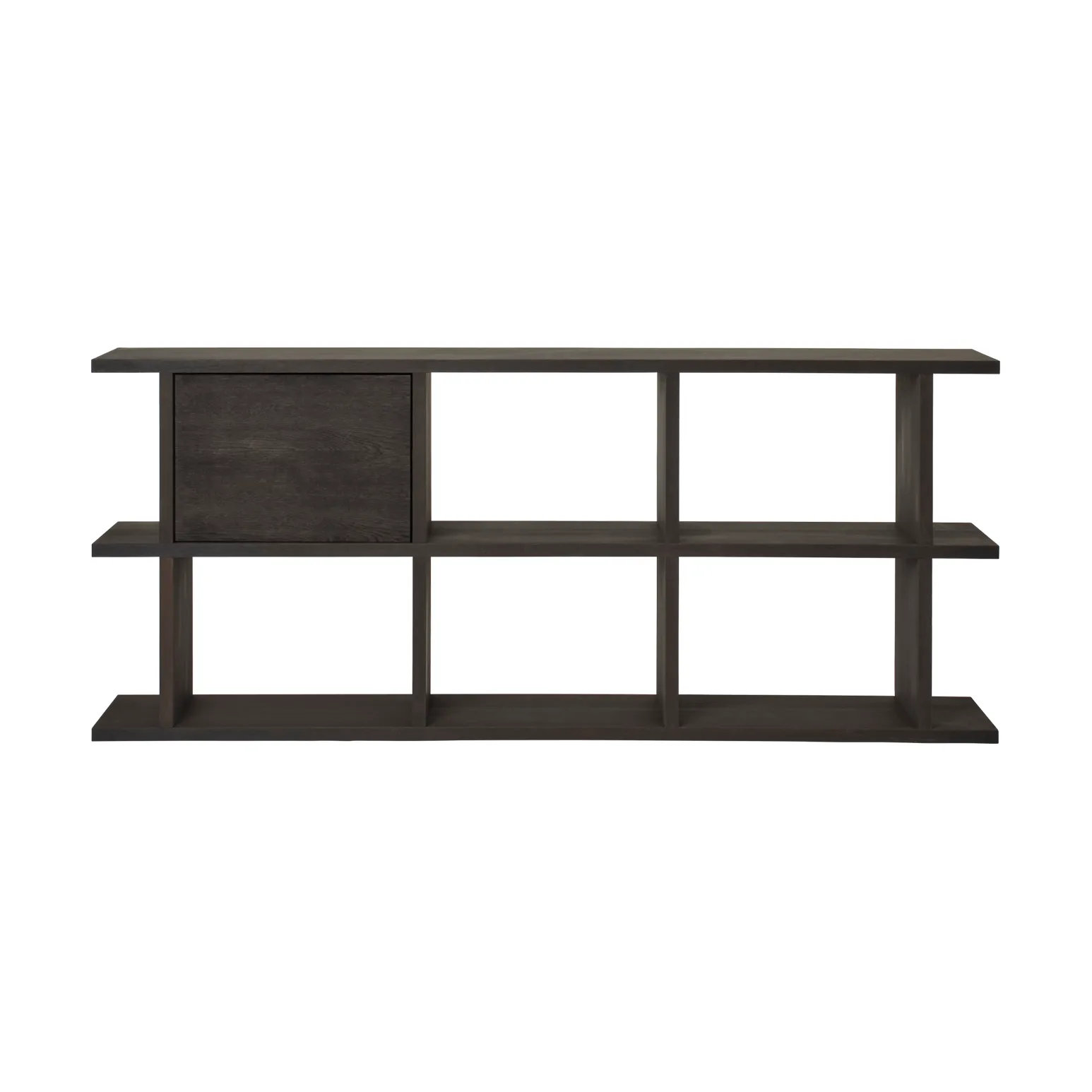 Kona bokhylla skåpinsats, Dark Stained Ferm Living