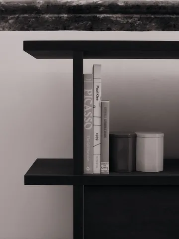 Kona bokhylla skåpinsats - Dark Stained - Ferm Living