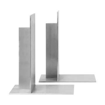 Lager bokstöd 2-pack - Aluminium - Ferm Living