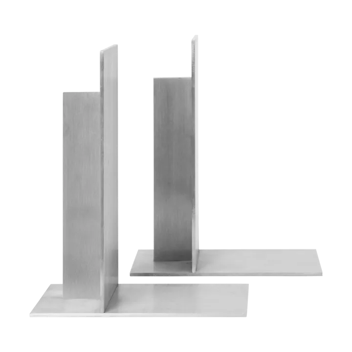 Lager bokstöd 2-pack - Aluminium - Ferm Living