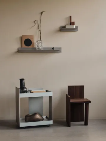 Lager vägghylla singel 35 - Aluminium - Ferm Living