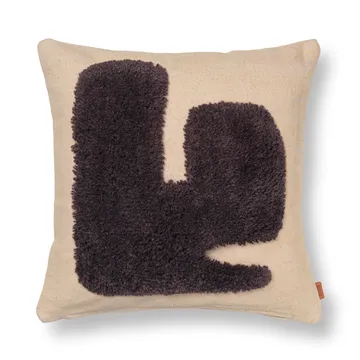 Lay kudde 50x50 cm - Sand / Dark Brown - Ferm Living