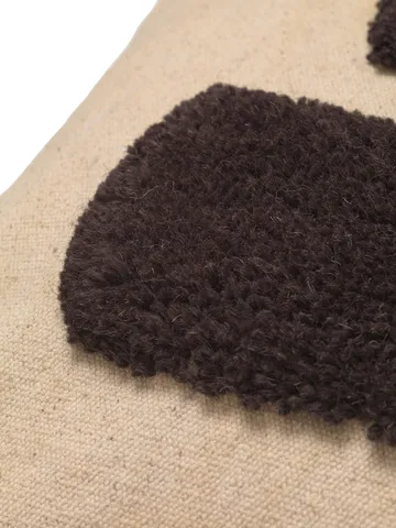 Lay kudde 50x50 cm - Sand / Dark Brown - Ferm Living