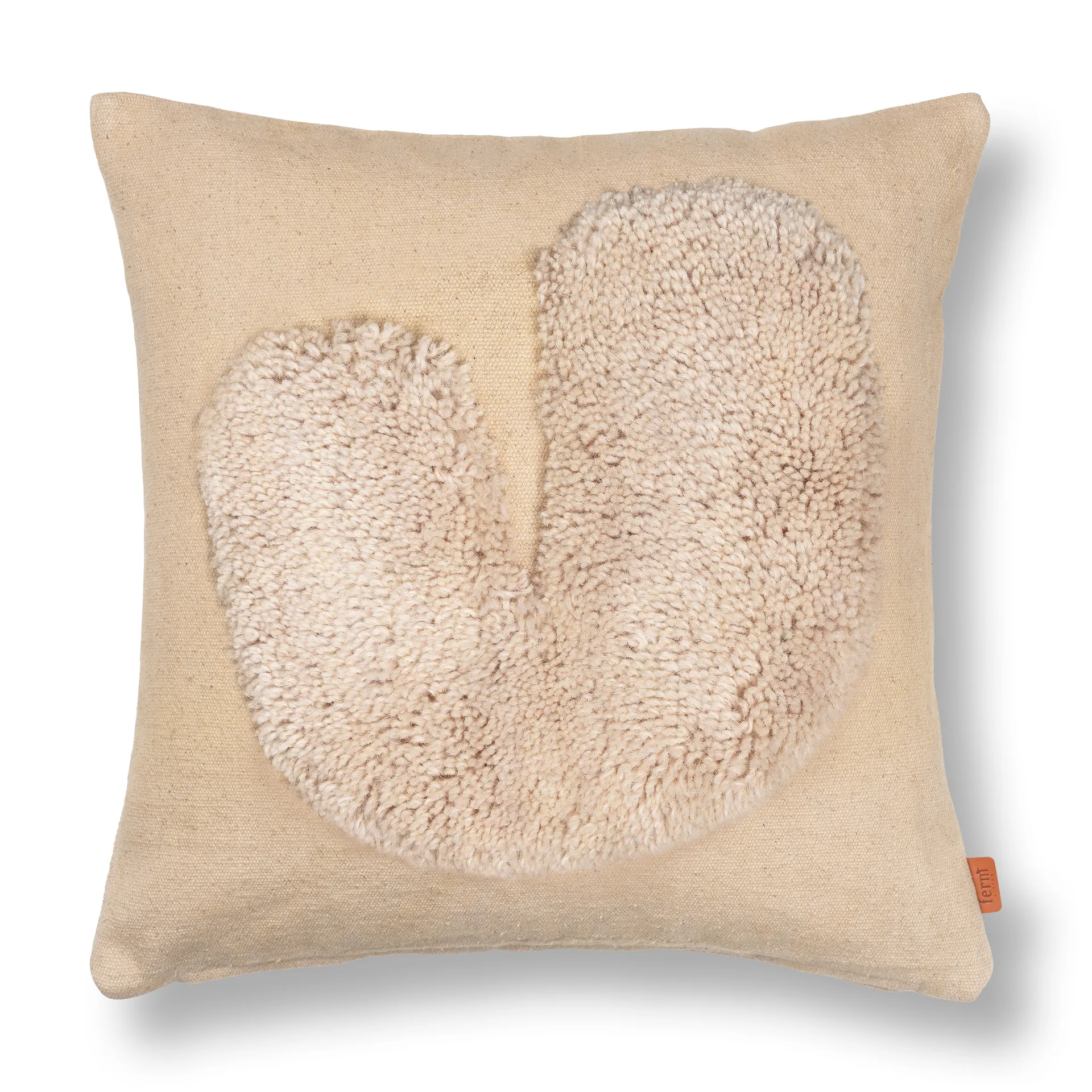 Lay kudde 50x50 cm, Sand / Off-white Ferm Living