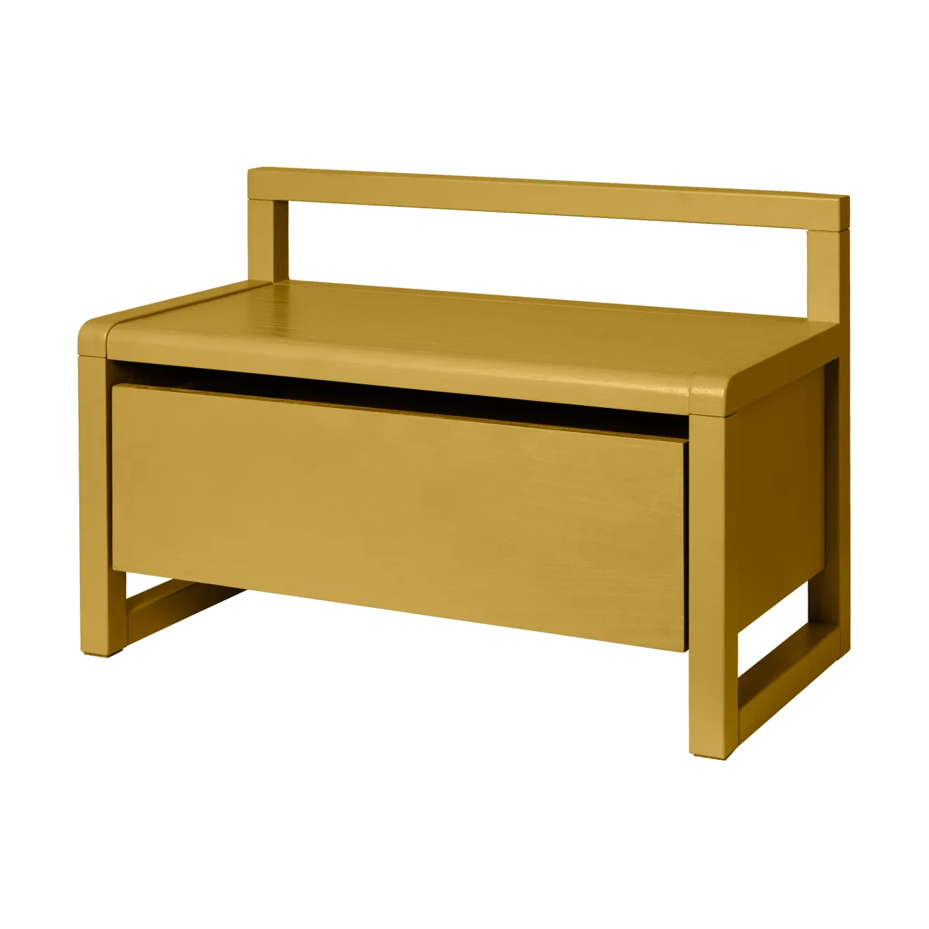 Little architect förvaringsbänk, Yellow, 60x30x41,2 cm Ferm Living