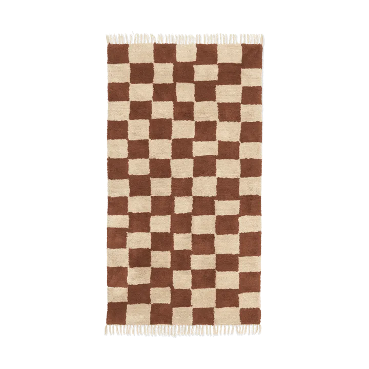Mara bomullsmatta 80x150 cm - Rust-Warm Sand - Ferm Living