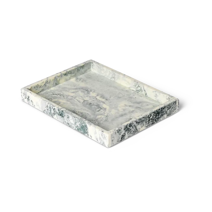 Mist dekorationsbricka 15x20 cm - Emerald-off white - Ferm Living