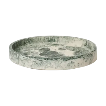 Mist dekorationsbricka Ø20 cm - Emerald-off-white - Ferm Living