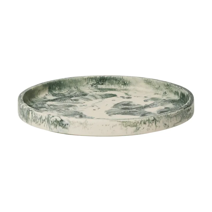 Mist dekorationsbricka Ø30 cm - Emerald-off-white - Ferm Living