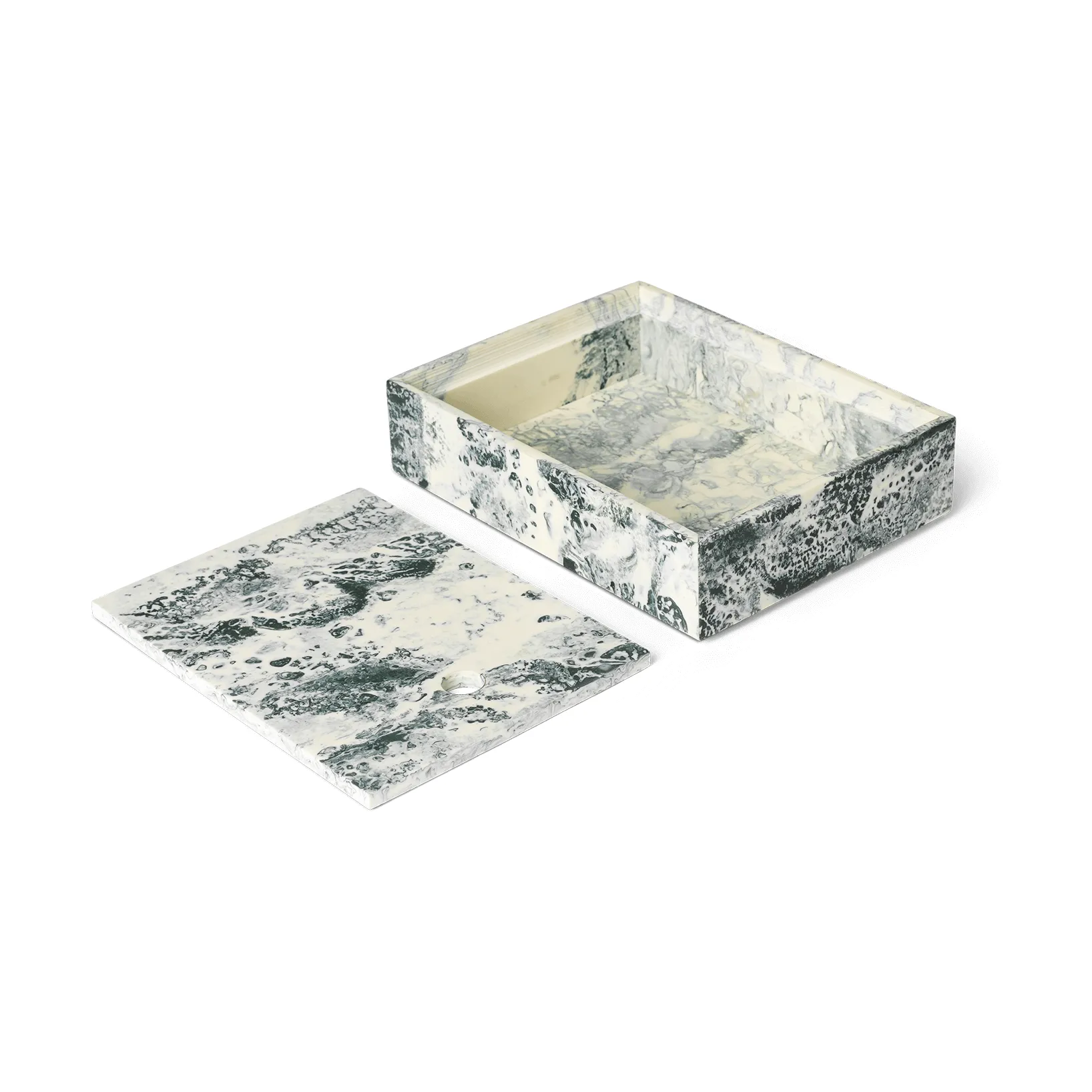Mist förvaringsbox 15x20 cm, Emerald-off white Ferm Living