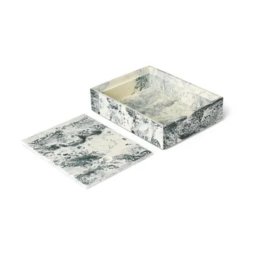 Mist förvaringsbox 15x20 cm - Emerald-off white - Ferm Living
