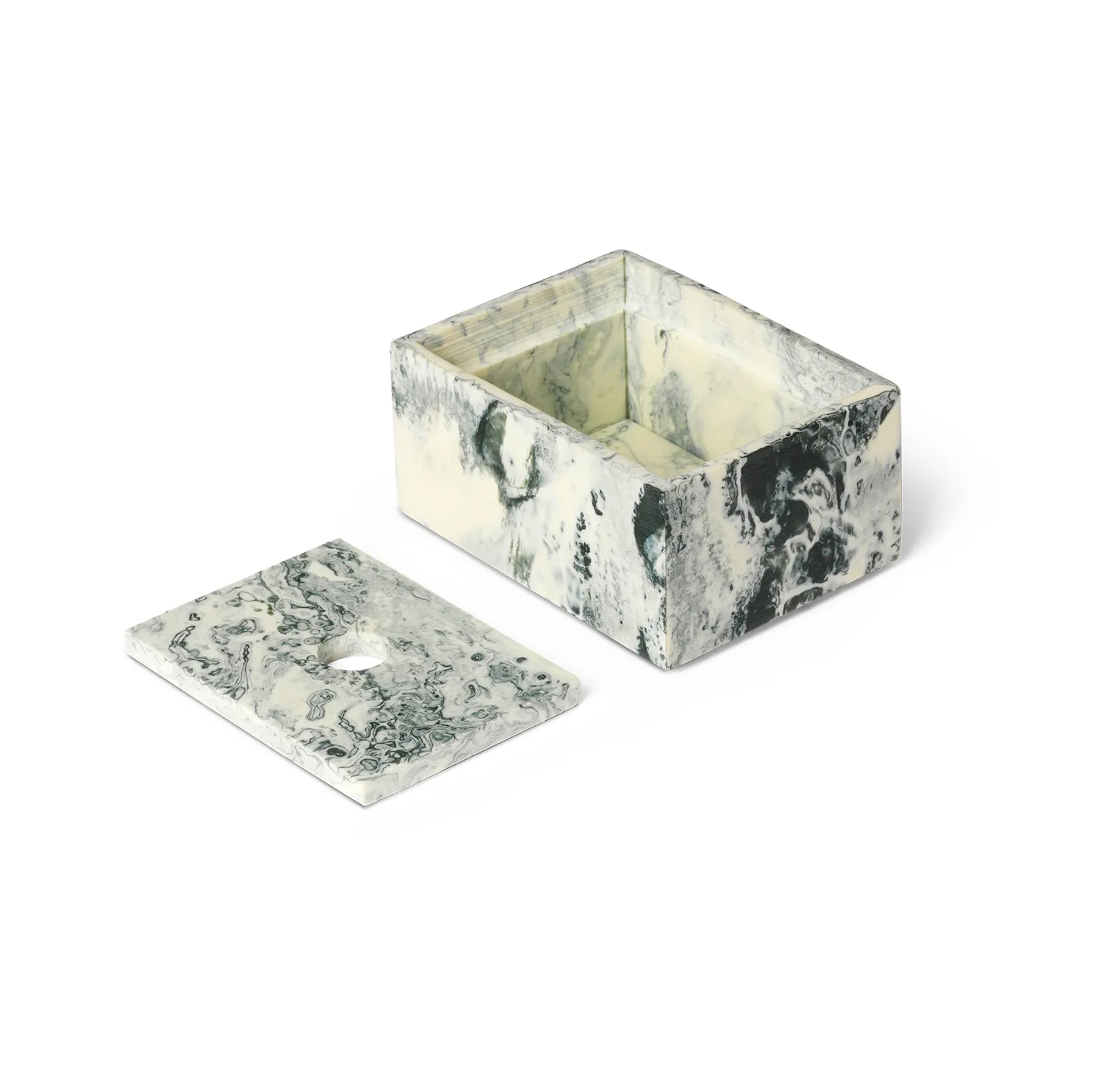 Mist förvaringsbox 7,5x10 cm, Emerald-off white Ferm Living