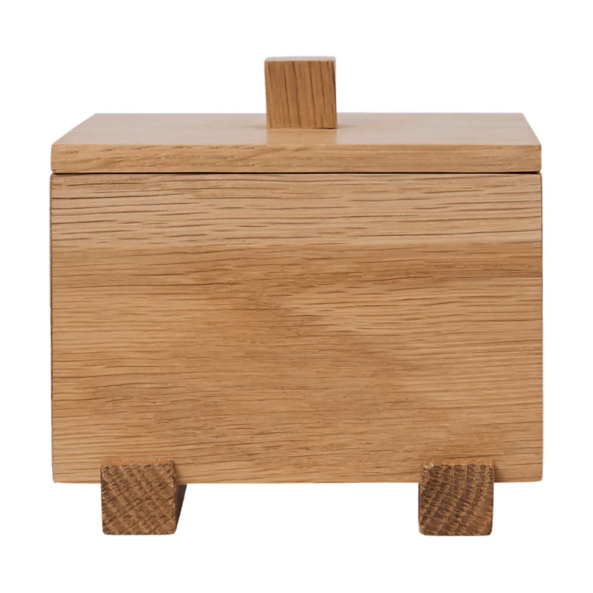 Moku ask, Obehandlad ek, 10x11x9,5 cm Ferm Living